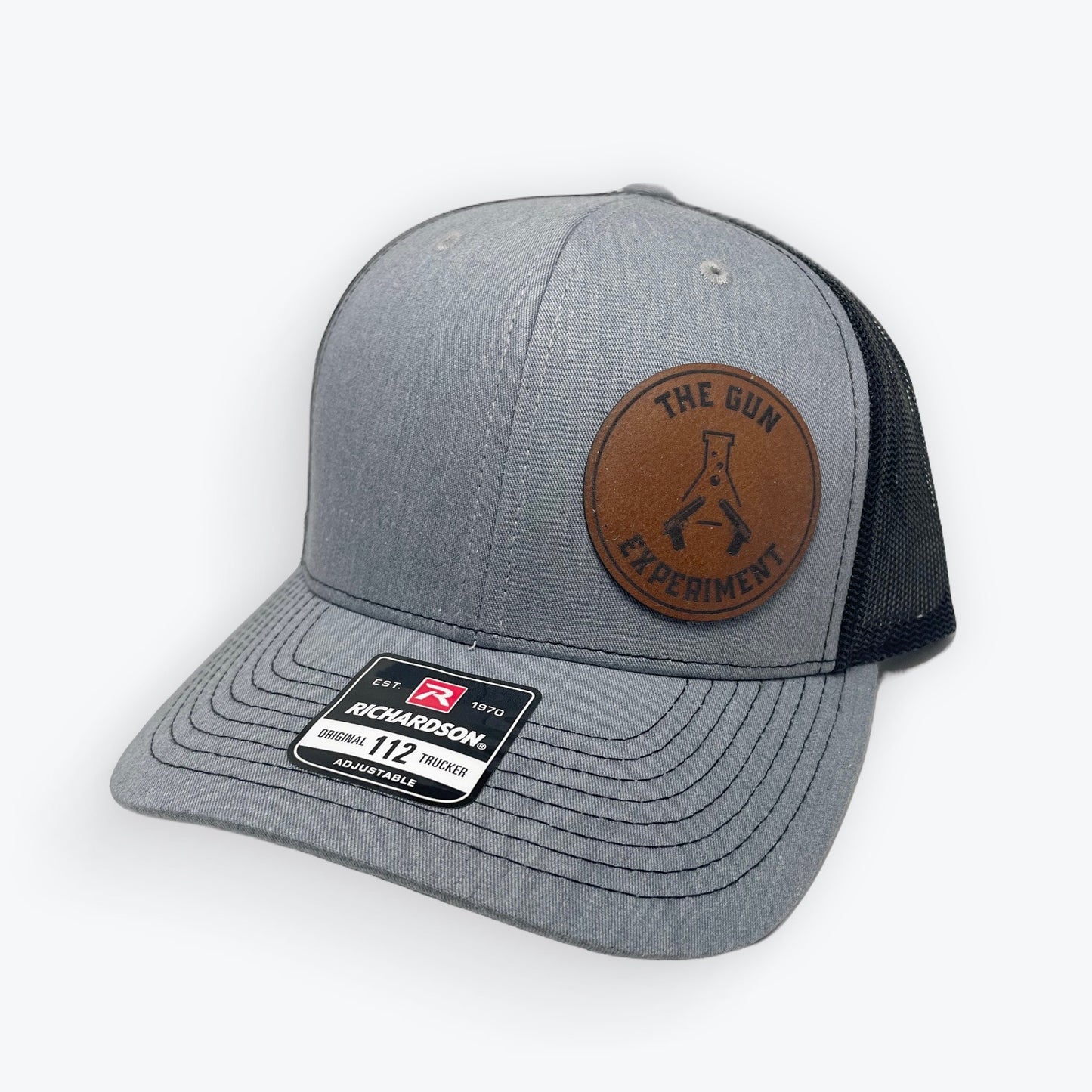The Gun Experiment Cap, Richardson 112, Round Leather Patch, Multiple Colors