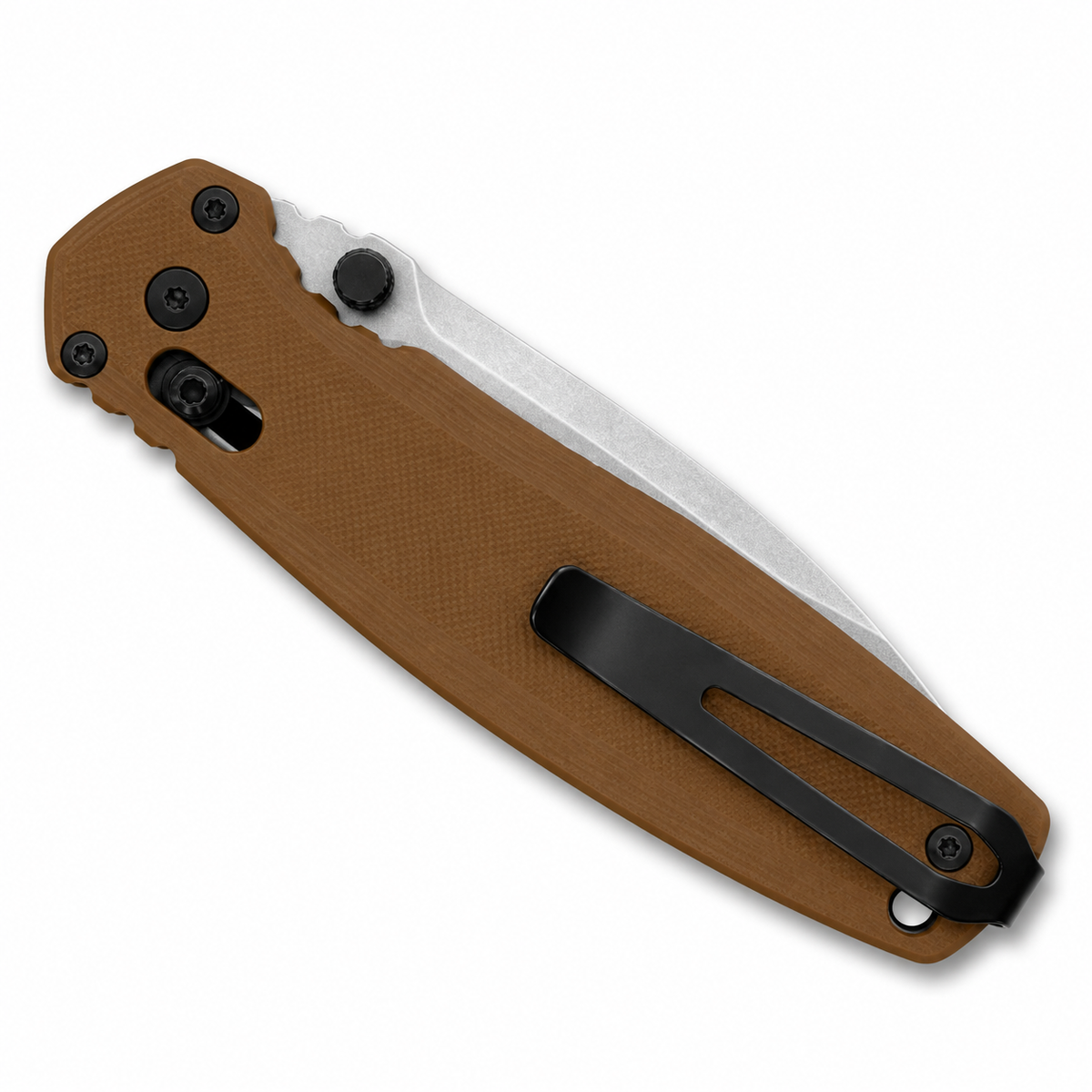 Kershaw - Broadside - 2052 | DuraLock | 3.5" D2 Stonewash | Brown G10