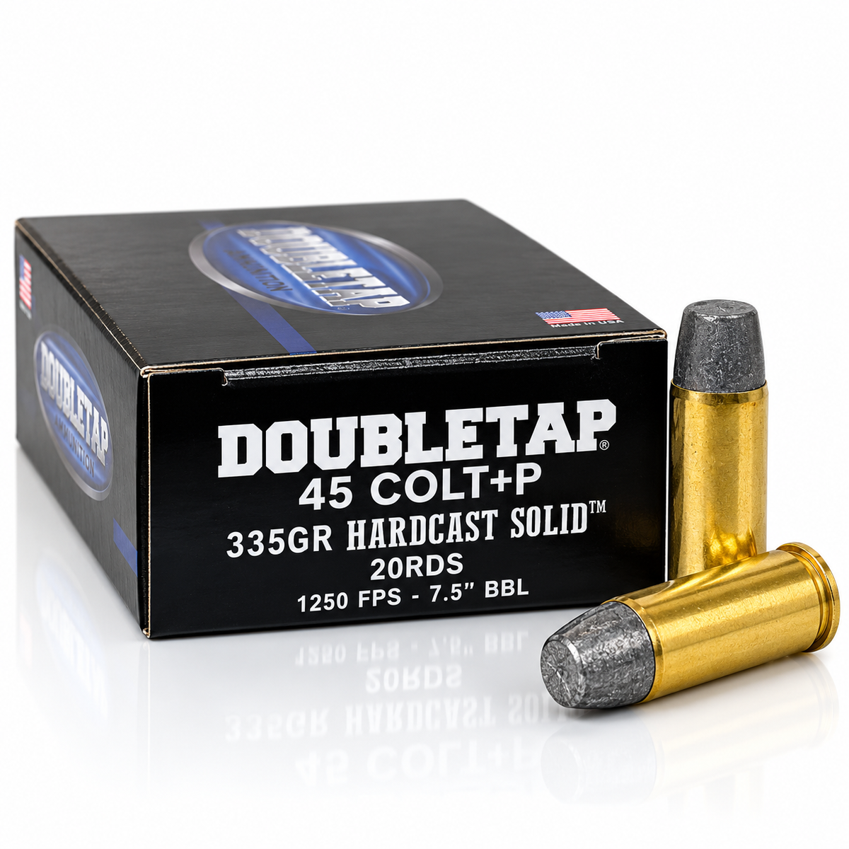 .45 Colt +P | DoubleTap 45P335HC | 335 gr. | Hardcast Solid | 20 Rounds