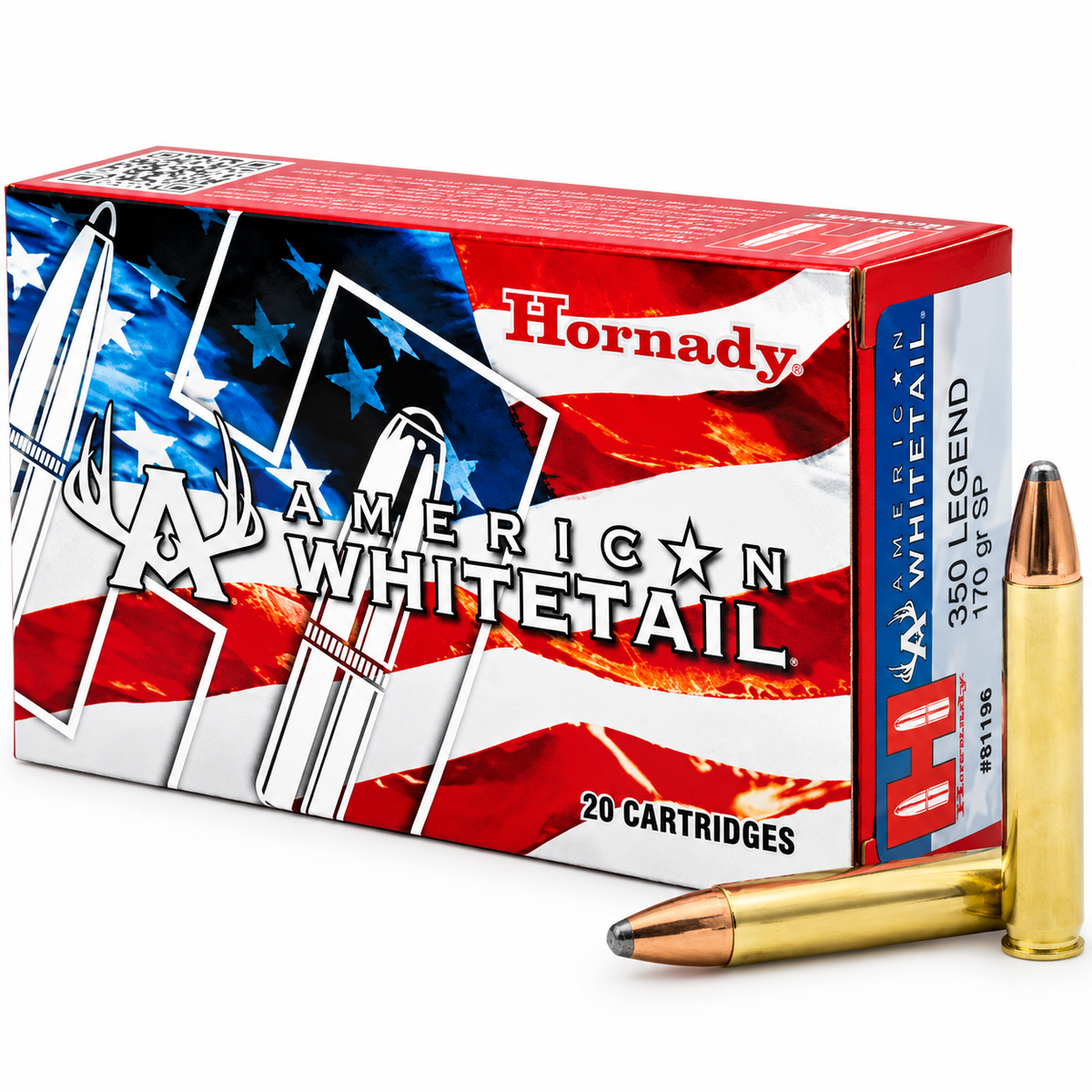350 Legend | Hornady 81196 | 170 gr. | InterLock® SP | American Whitetail® | 20 Rounds
