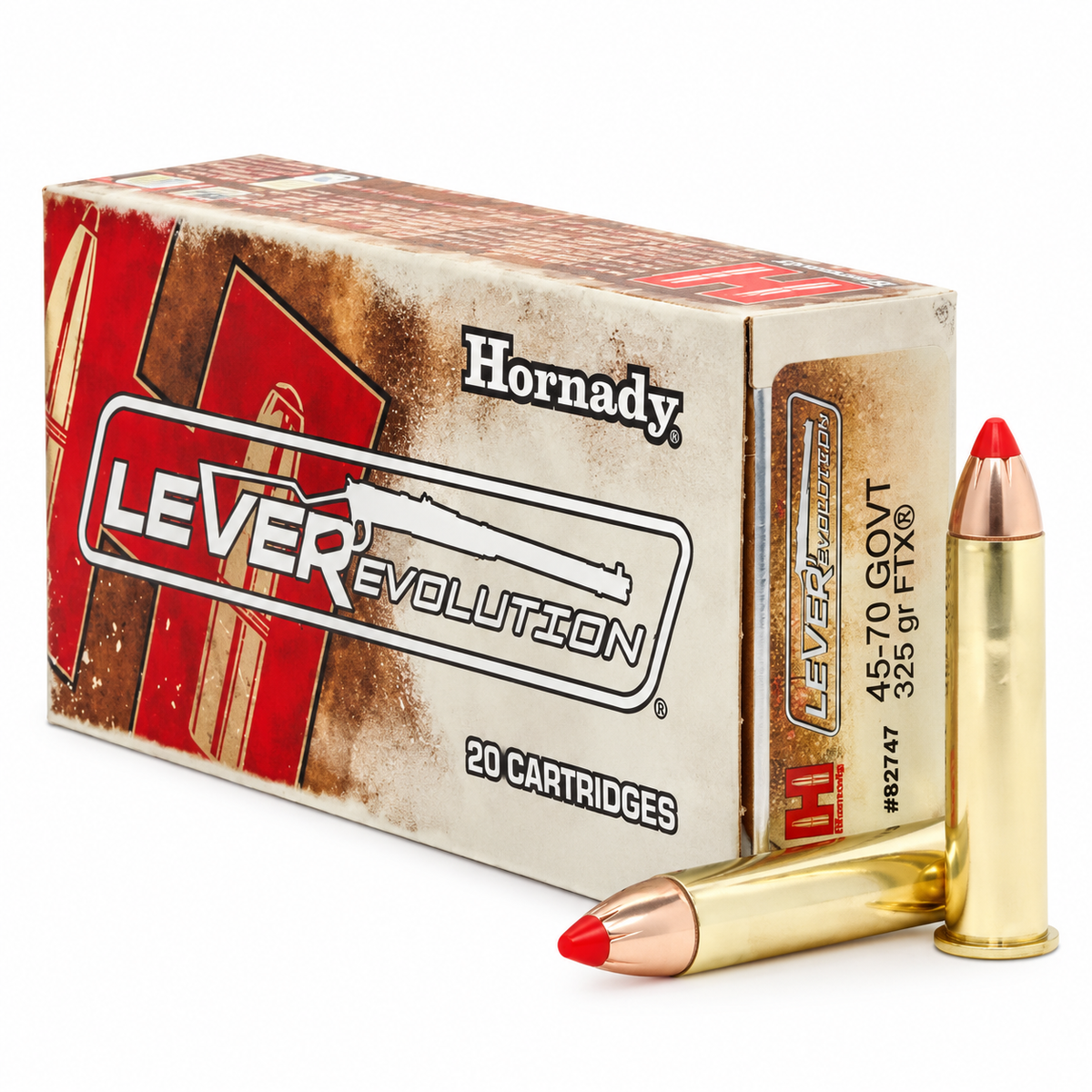 .45-70 Govt. | Hornady 82747 | 325 gr. | FTX® | LEVERevolution® | 20 Rounds