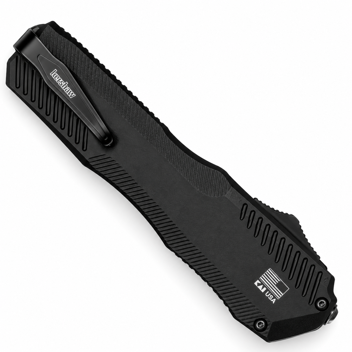 Kershaw - Livewire | 9000BLK OTF Automatic Knife - 3.3" CPM MagnaCut - Black Aluminum