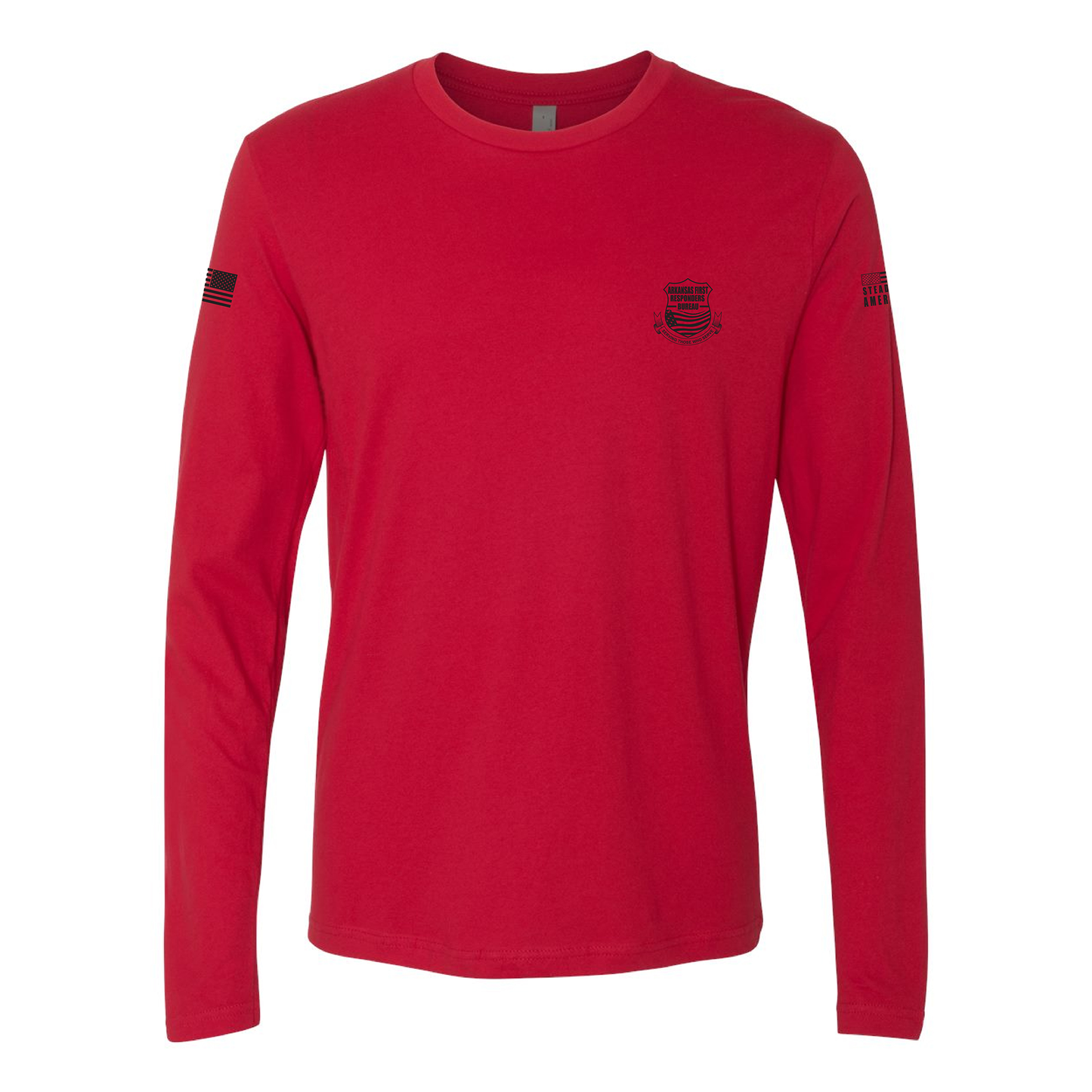 Arkansas First Responders Bureau, Long Sleeve T-Shirt, Red