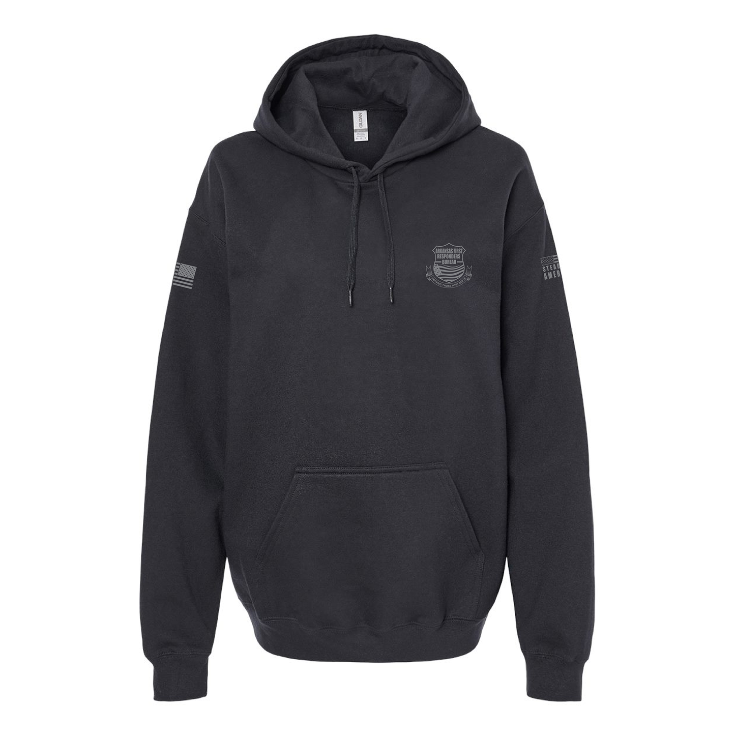 Arkansas First Responders Bureau, SoftStyle Hoodie, Black