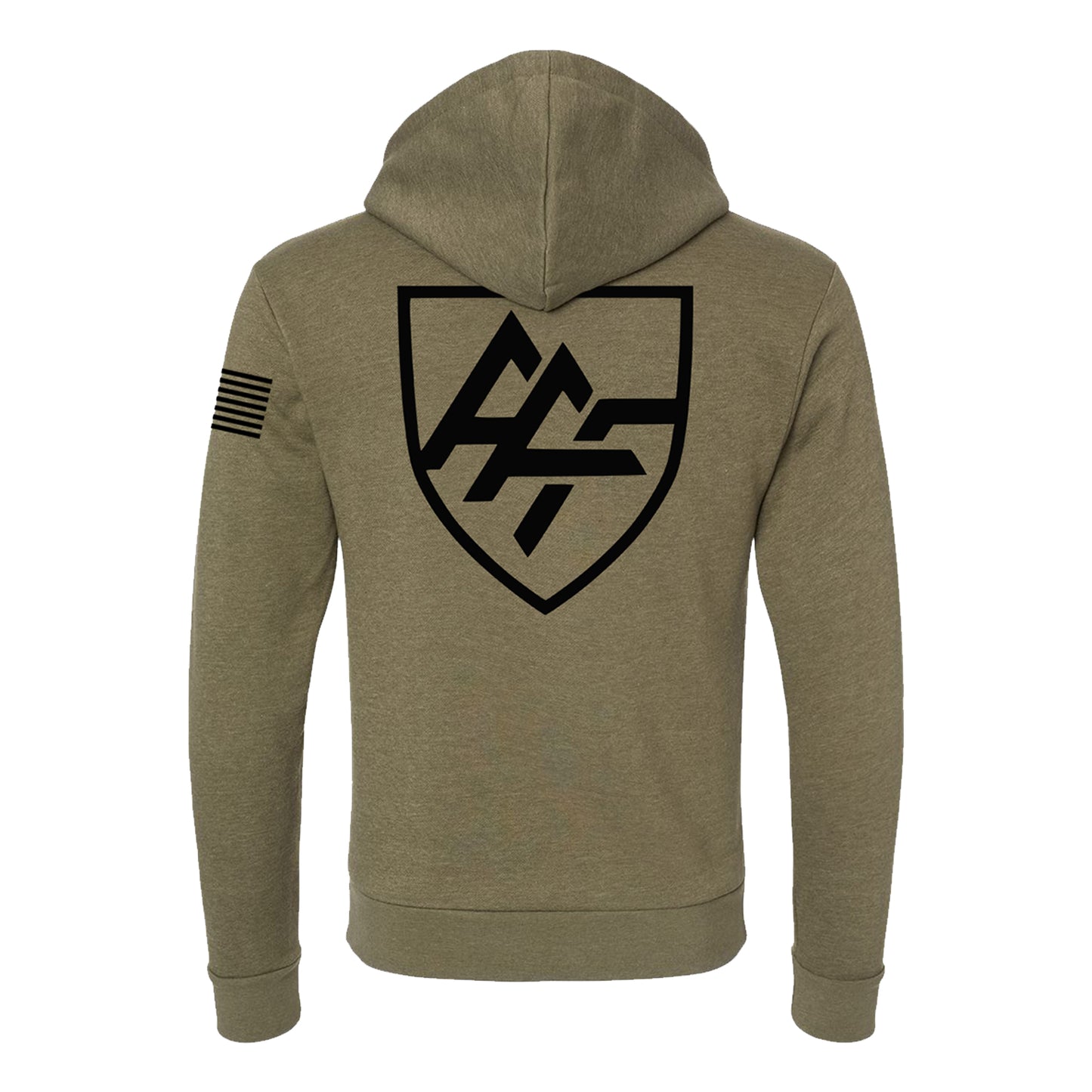 Alpha American Firearms, Hoodie, Heather Military Green