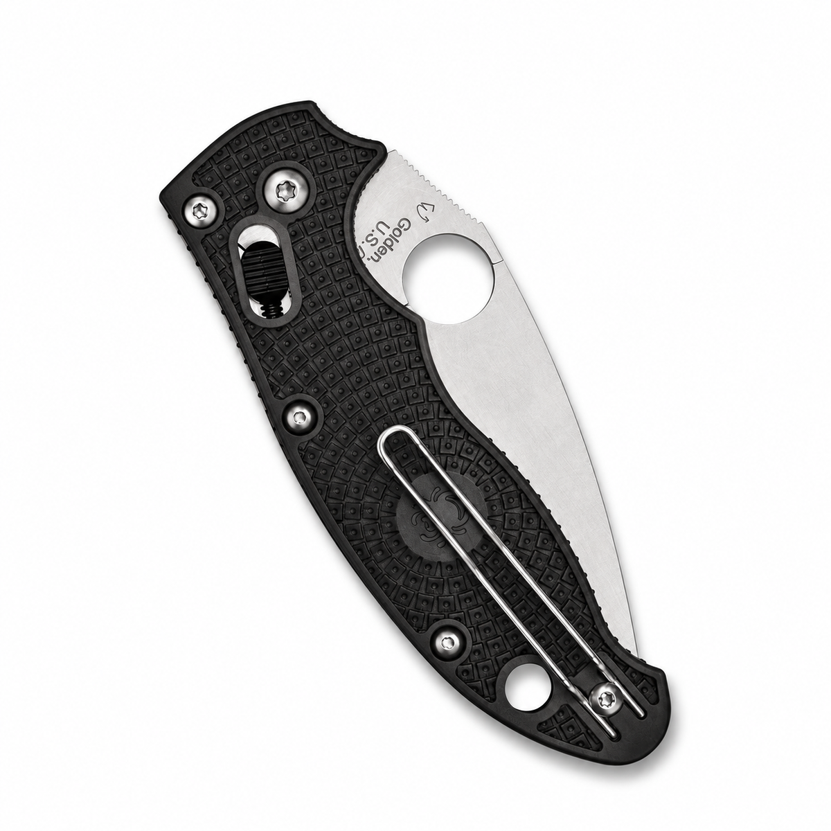 Spyderco - Manix 2 Lightweight - C101PBK2 | Ball Bearing Lock | 3.37" CTS BD1N Satin | Black FRCP