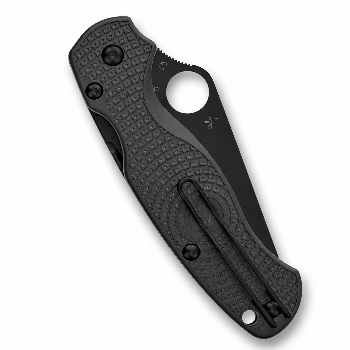 Spyderco - Para Military 2 - C81PBBK2 | Compression Lock | 3.4" CTS BD1N Black Blade | Black FRN