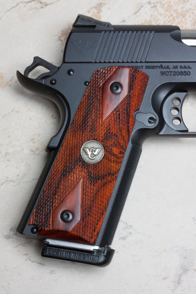Wilson Combat 1911 Full-Size Double Diamond Grips, Bevel Bottom - Cocobolo | 351AFS