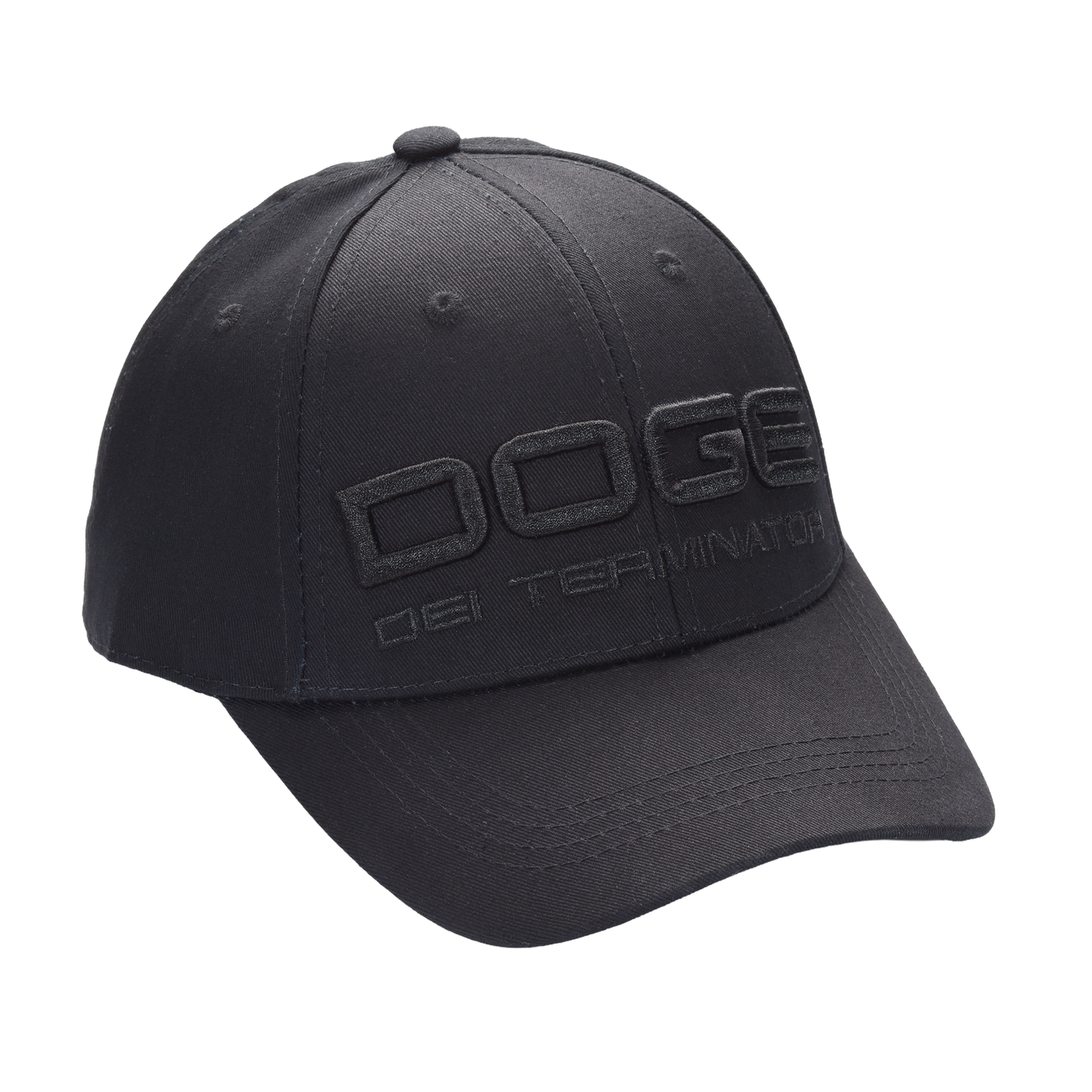 DOGE “Department of Government Efficiency” Cap ‒ Black / Musk-Ramaswamy Embroidery