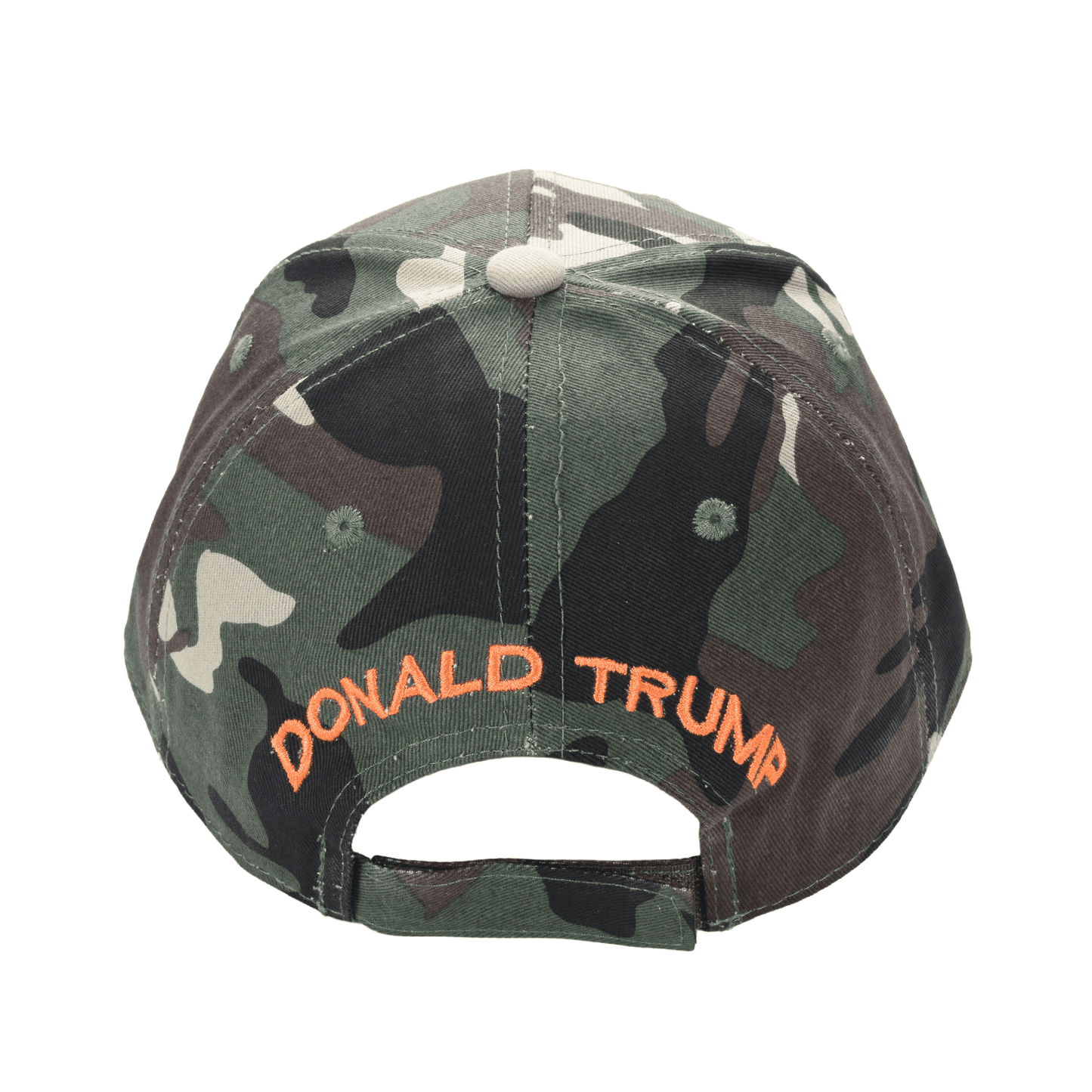 Don’t Tread on Trump Camo Cap – Adjustable Cotton Twill MAGA Hat with 45th President Design