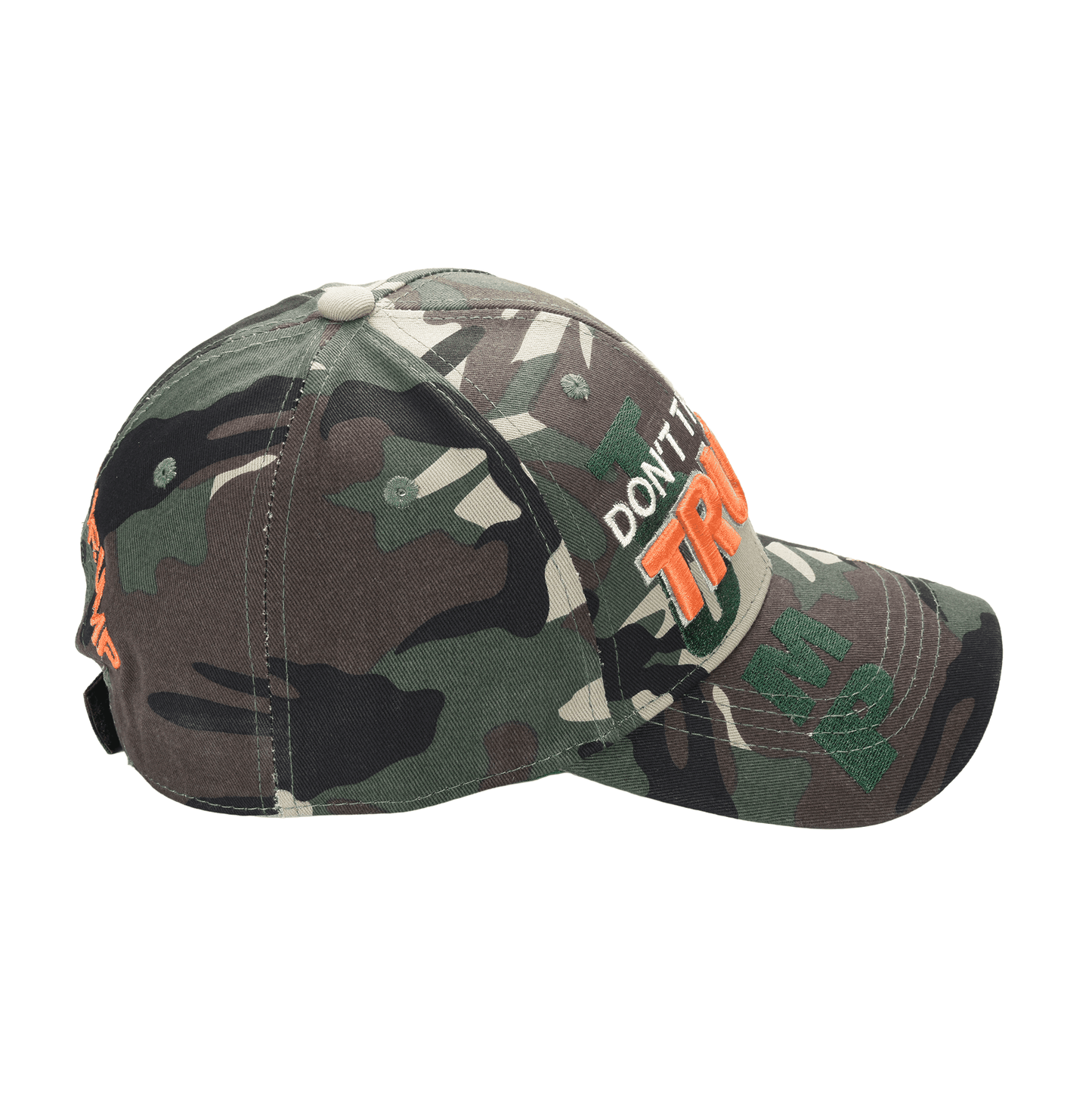 Don’t Tread on Trump Camo Cap – Adjustable Cotton Twill MAGA Hat with 45th President Design