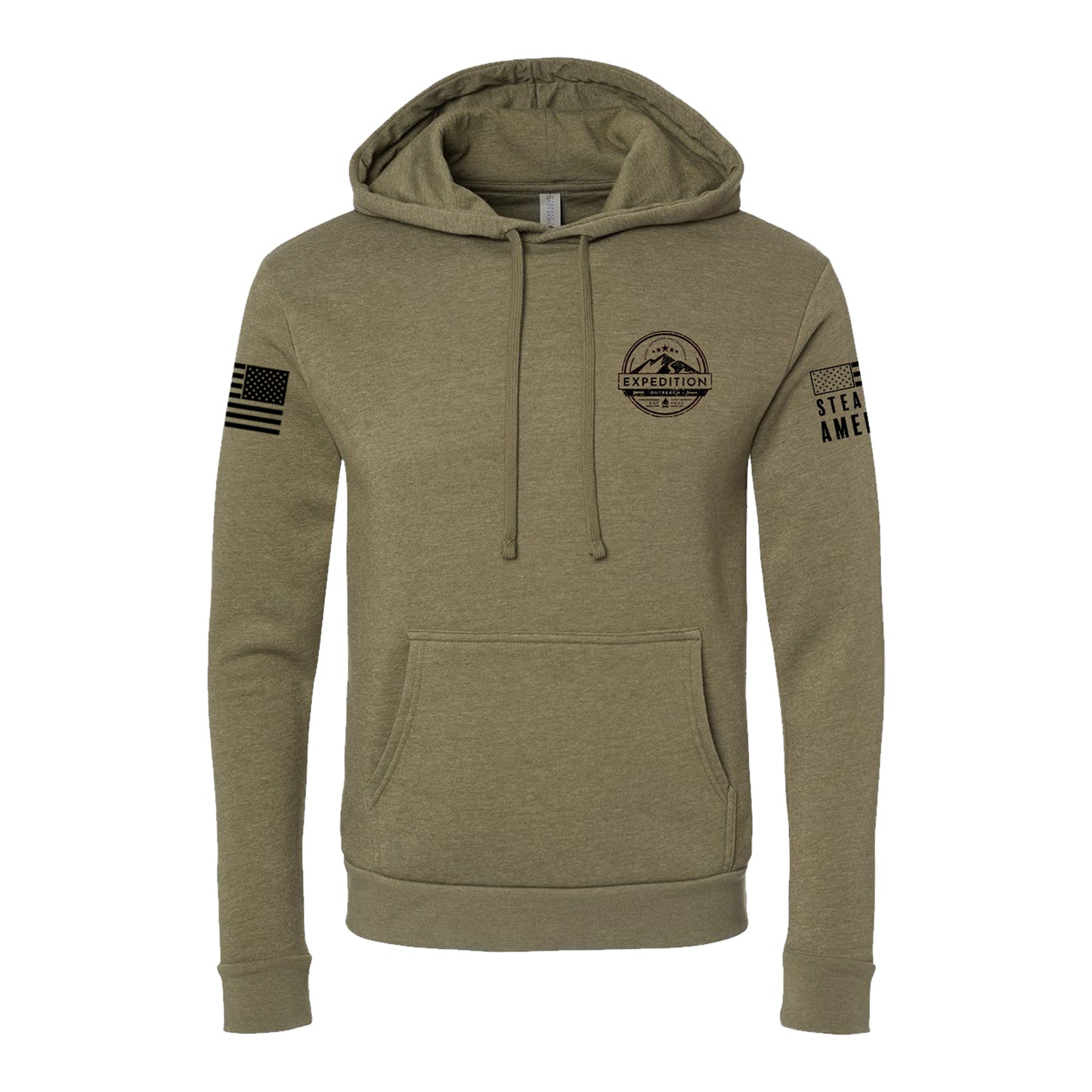 Expedition Outreach - Hoodie, Heather Military Green