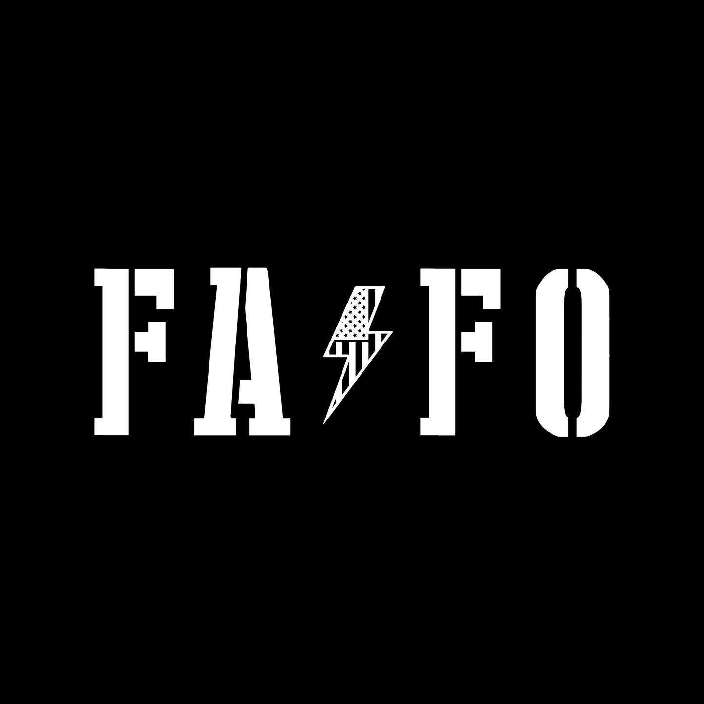 FAFO, UV DTF 3D PermaSticker