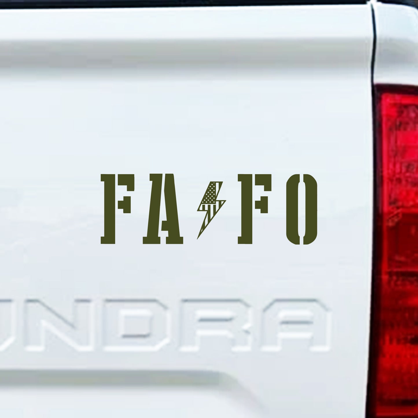 FAFO, UV DTF 3D PermaSticker
