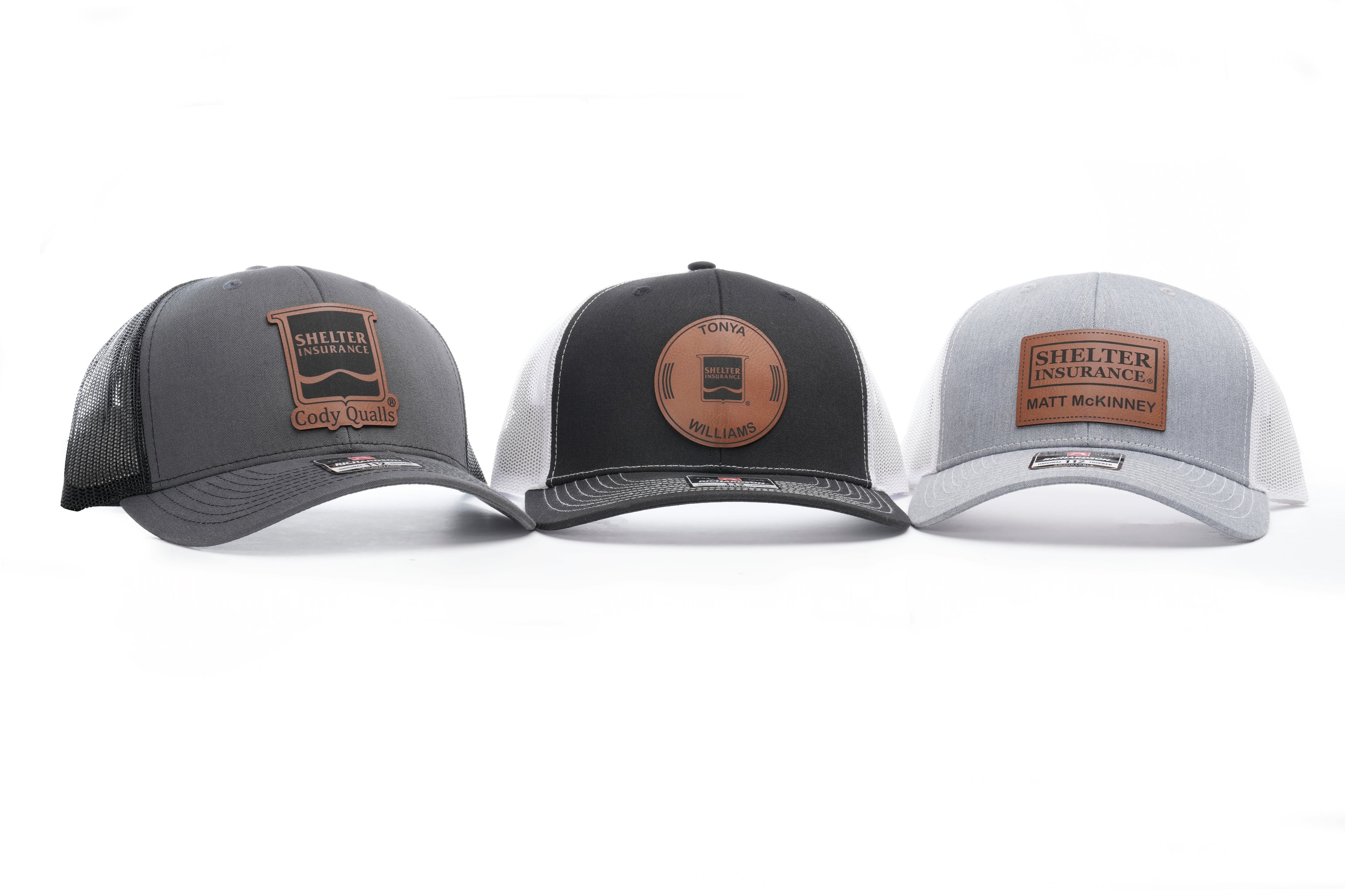 Shelter Insurance Custom Leather Patch Cap Group