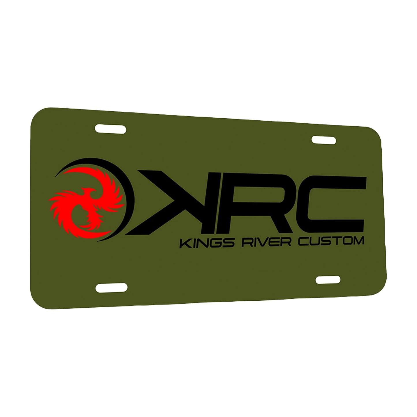 License Plate, O.D. Green, Kings River Custom