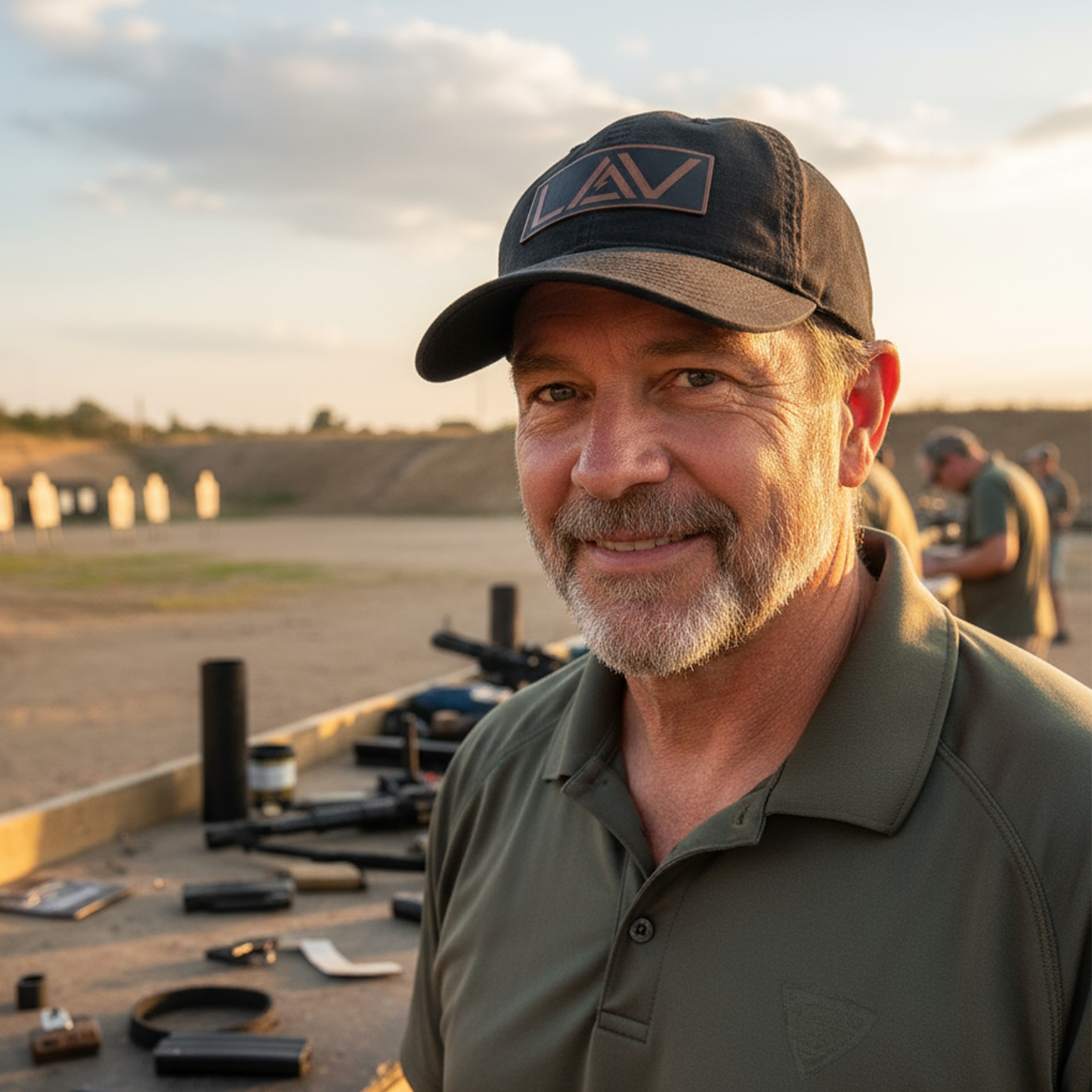 LAV Cap – Leather Patch Logo Hat | Ripstop Cotton Mesh Back