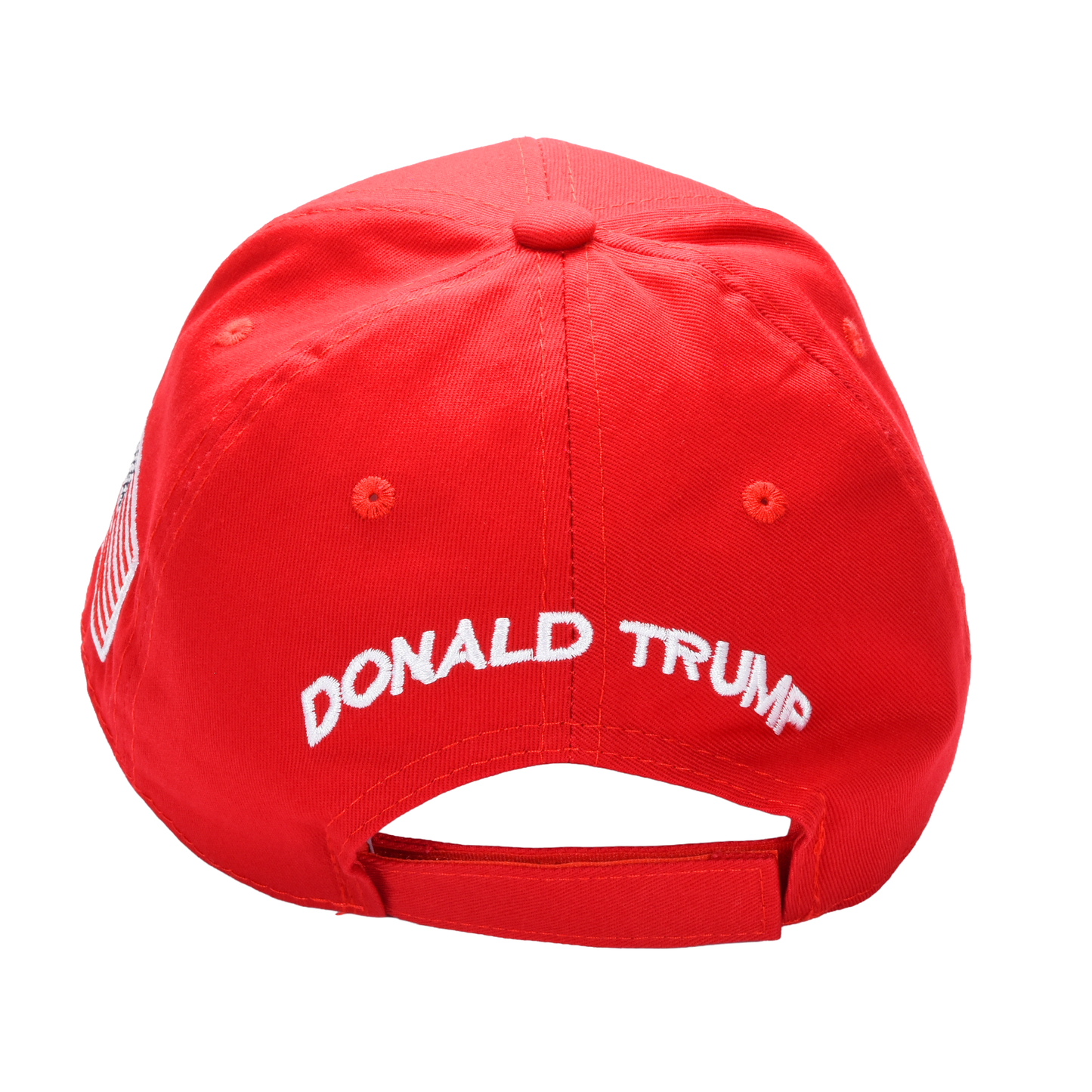MAGA Baseball Cap with Trump Yellow Signature Bill ‒ Patriotic Red Snapback Hat for Men & Women / Trump 45-47