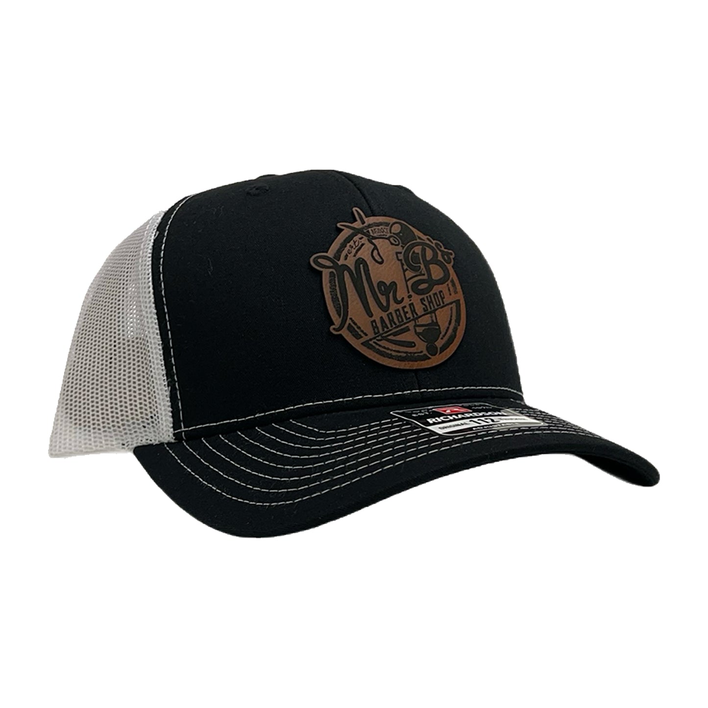 Mr. B's Barber Shop Cap, Richardson 112, Leather Patch