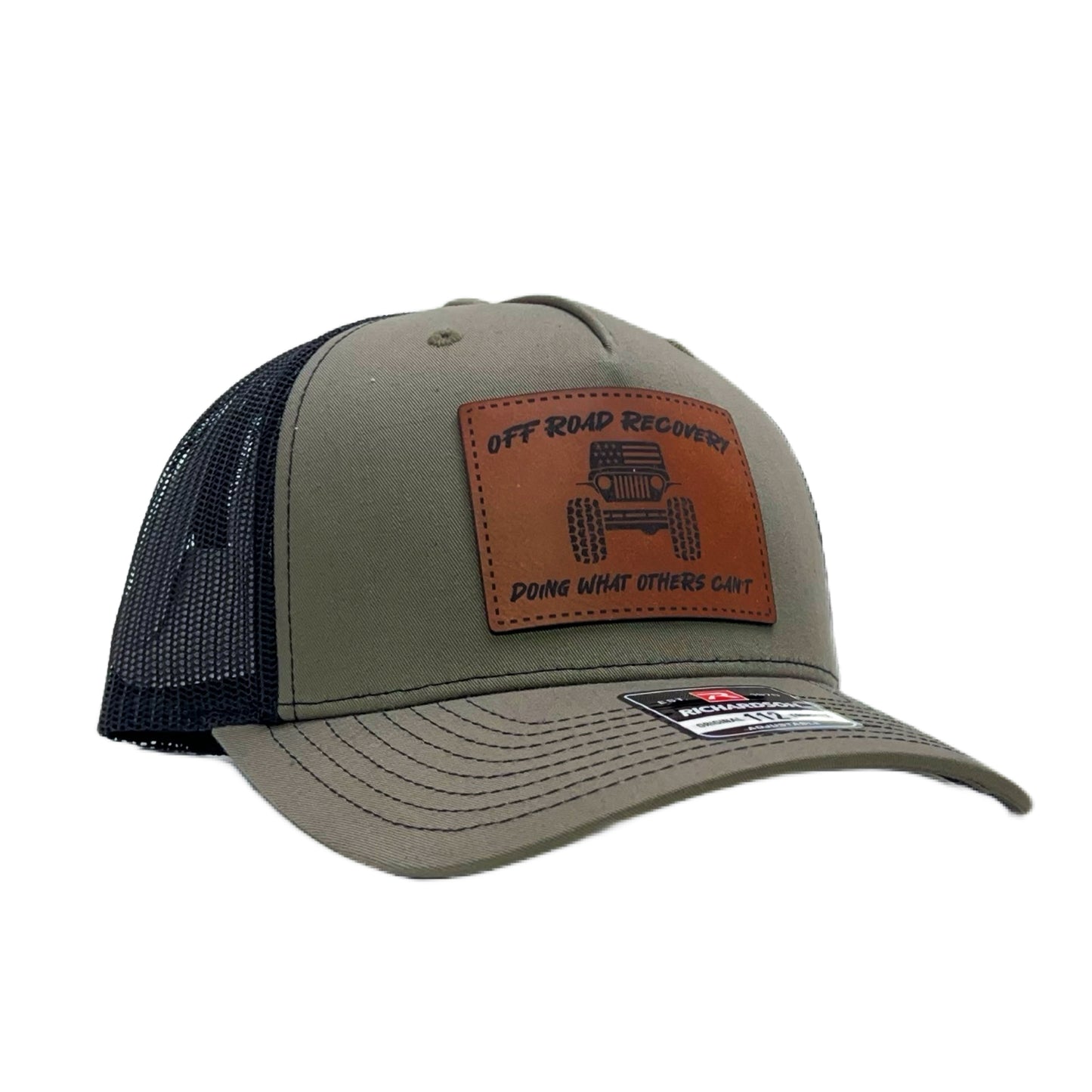 Off Road Recovery Cap, Richardson 112FP, Leather Patch