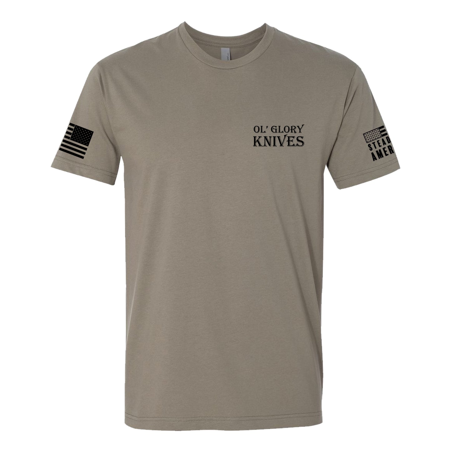 Ol 'Glory Knives Flag, Short Sleeve, Black / F.D.E.