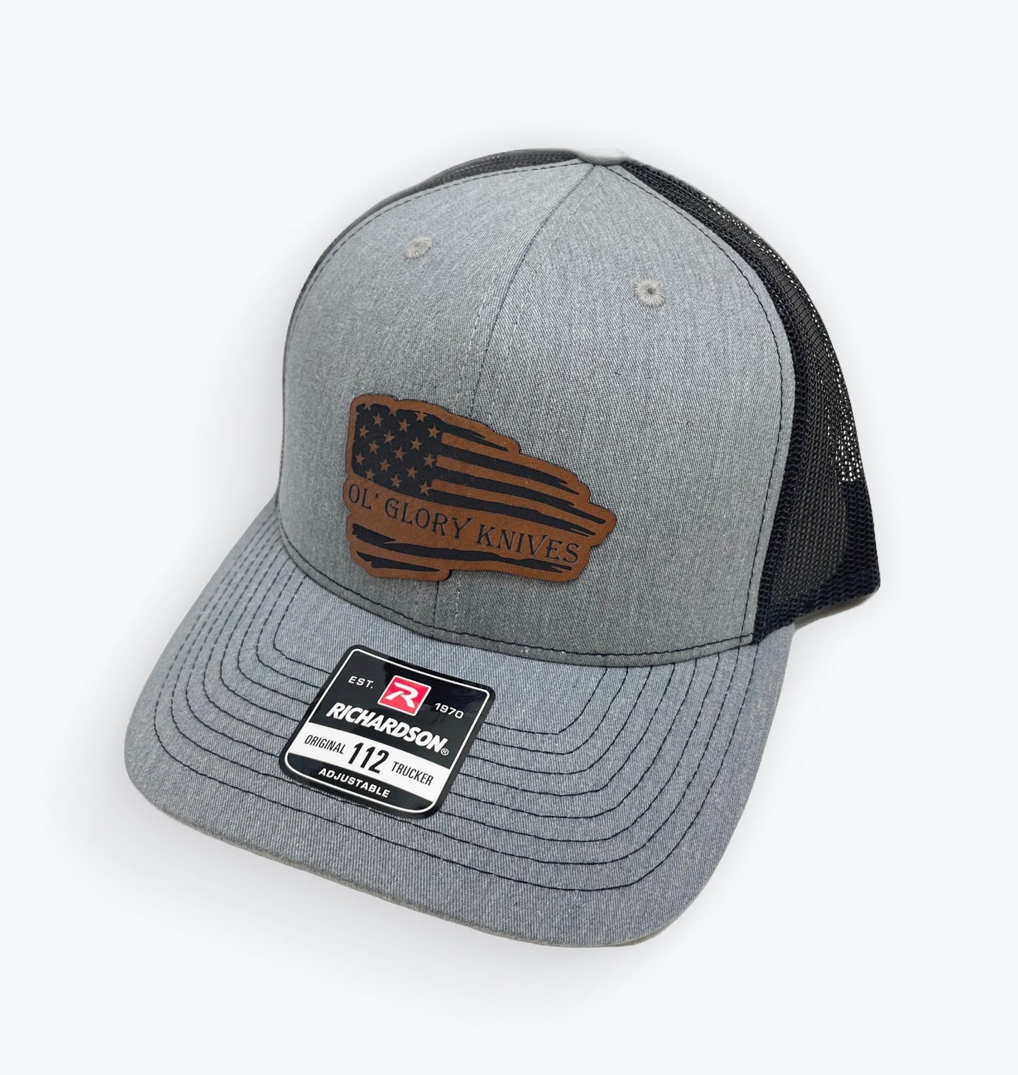 Ol' Glory Knives Leather Patch Cap