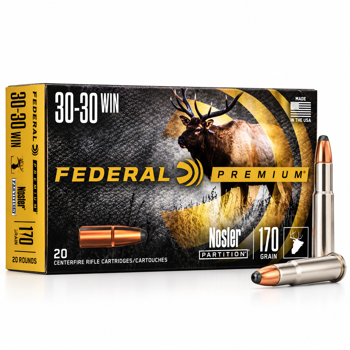 .30-30 Win. | Federal P3030D | 170 gr. | Nosler® Partition® | Federal Premium® | 20 Rounds