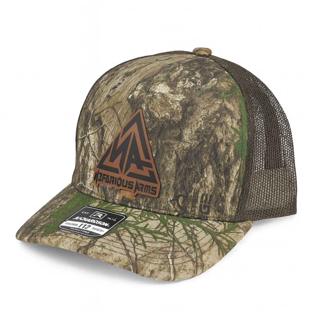 Nefarious Arms Cap, Richardson 112, Leather Patch