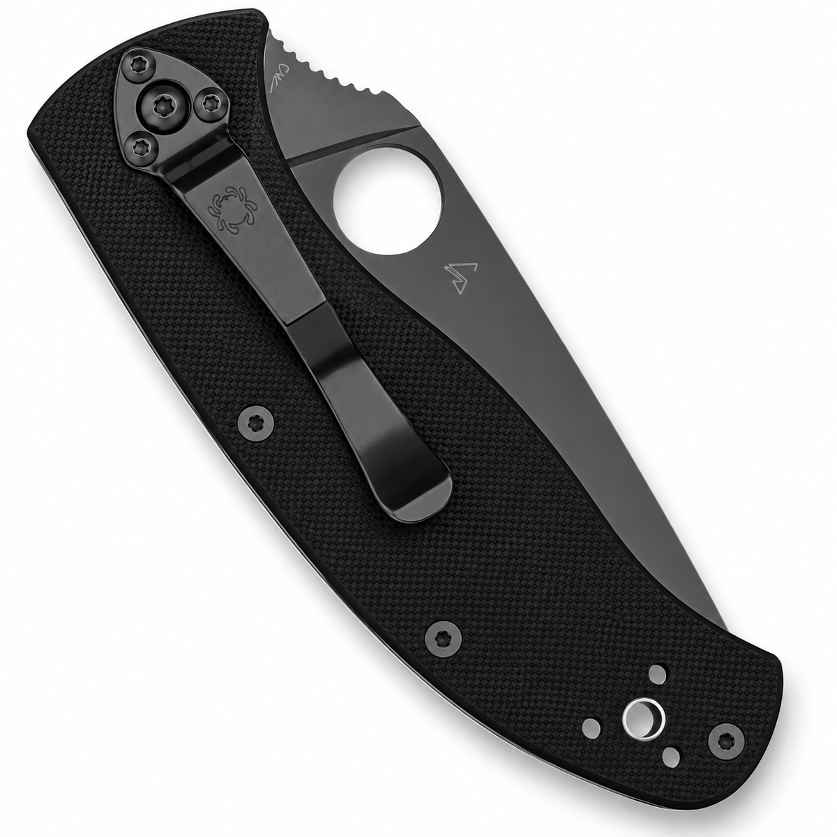 Spyderco - Tenacious - C122GBBKP | Liner Lock | 3.39" 8Cr13MoV Black Oxide | Black G10