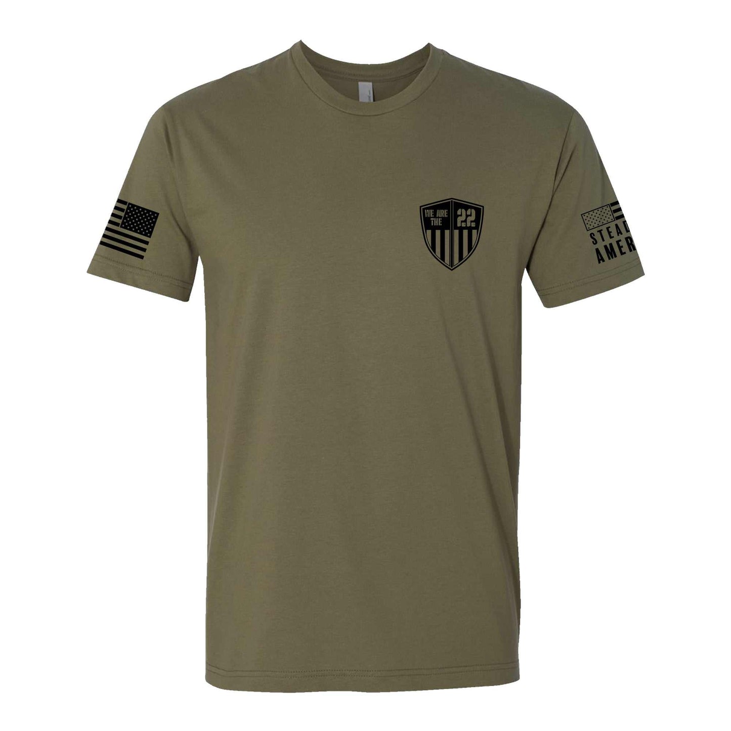 We Are The 22 / The Storm Will Pass, Short Sleeve, O.D. Green