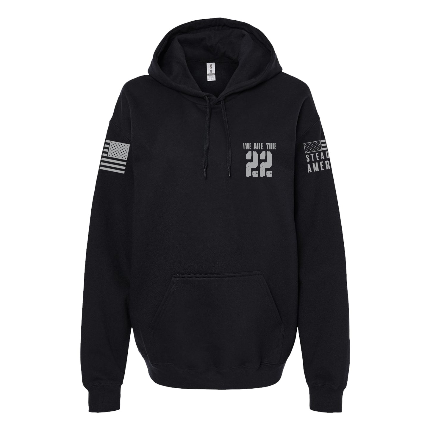 We Are The 22, SoftStyle Hoodie, Black