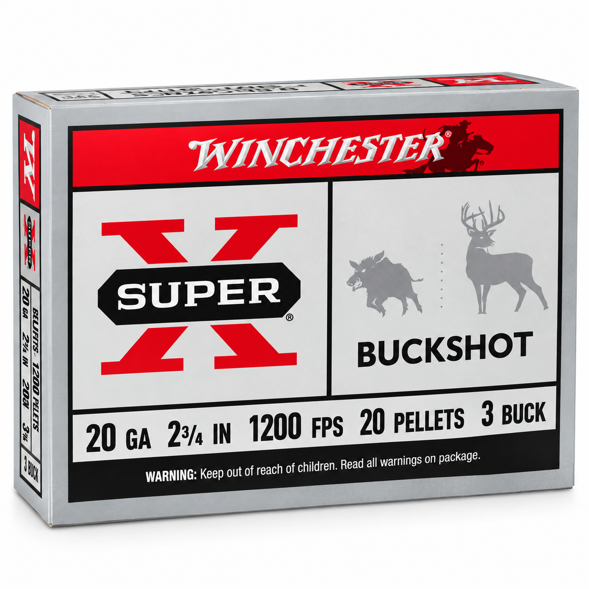 20 Gauge | Winchester XB203 | 2¾" | #3 Buck | Super-X® | 5 Rounds