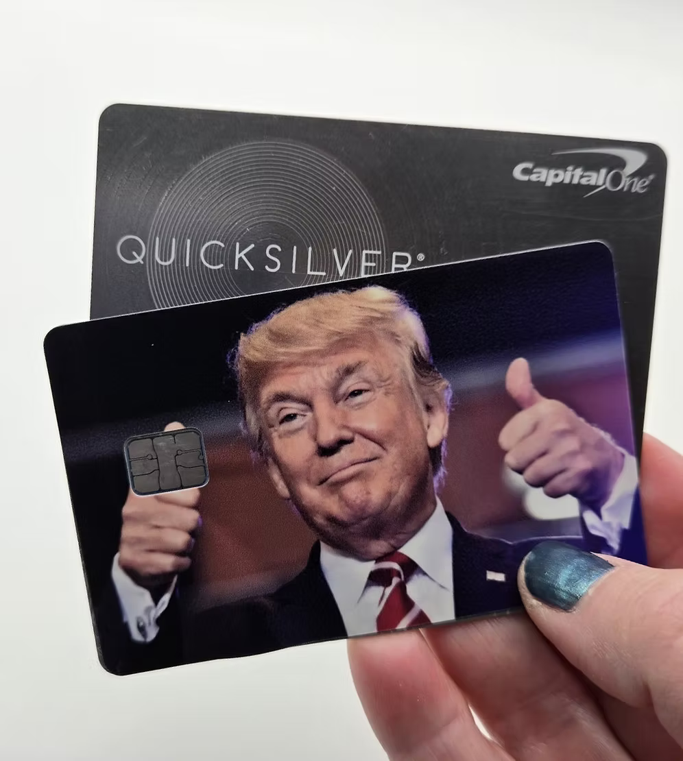 Trump Thumb's Up Credit Card Cover