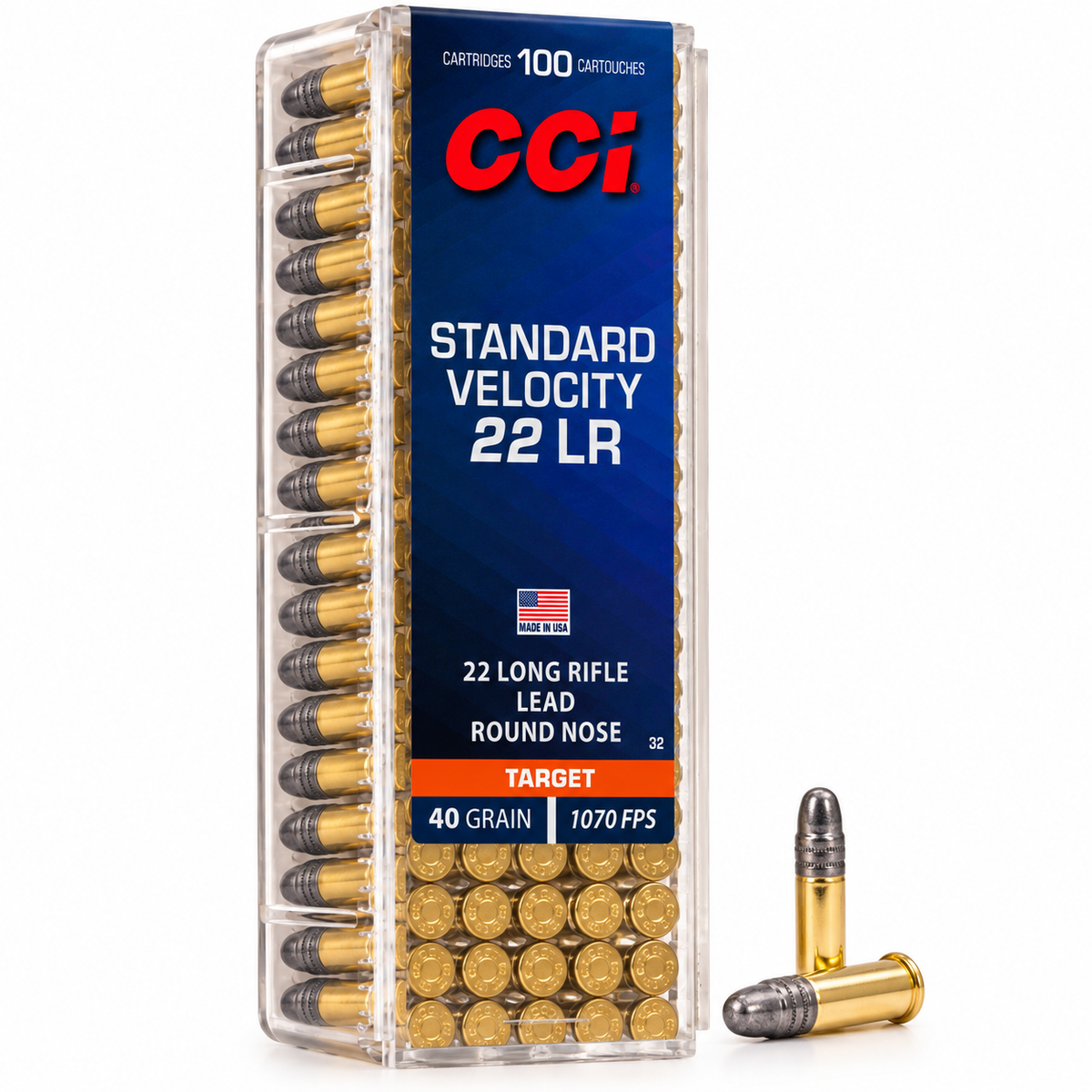 22 LR | CCI 32 | 40 gr. | Lead Round Nose | Standard Velocity | 100 Rounds