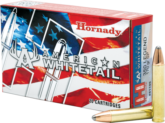 350 Legend, Hornady American Whitetail 81196, 170 gr. InterLock, 20 per Box