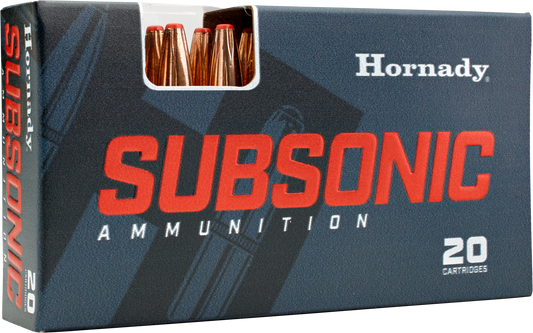350 Legend, Hornady 81198, 250 gr. Sub X, 20 per Box
