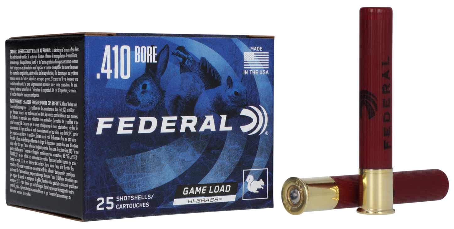 410 Gauge, Federal HH4136 Game-Shok, 3" 11/16 oz. 6 Shot, 25 per Box