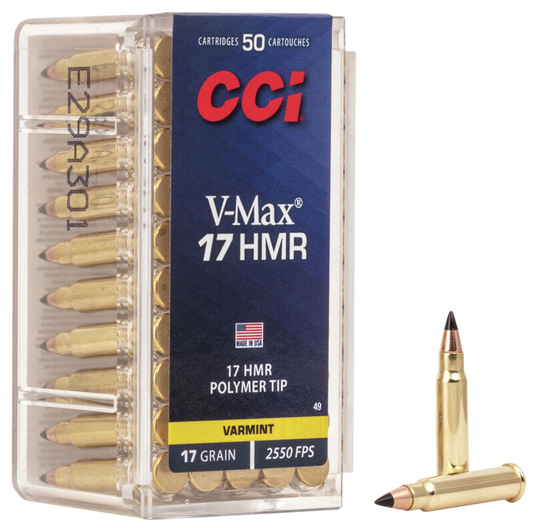 17 HMR, CCI Varmint, 17 gr. V-MAX, 50 per Box