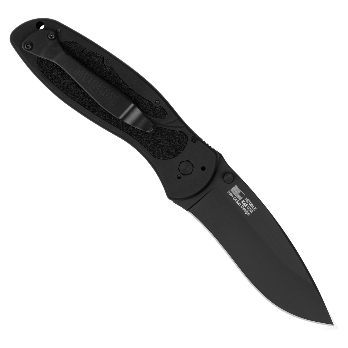 Kershaw - BLUR | 1670BLK Assisted Opening Knife - 3.4" 14C28N