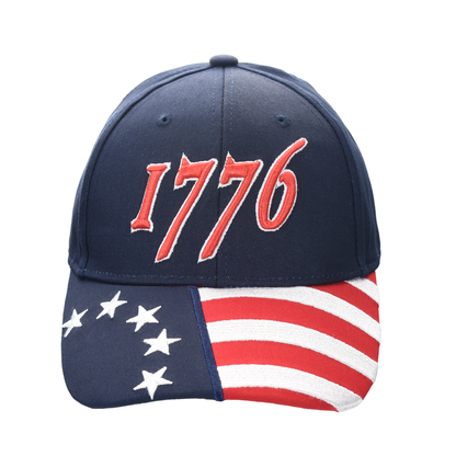 1776 Cap – American Betsy Ross Flag Bill | Patriotic Cotton Twill Cap