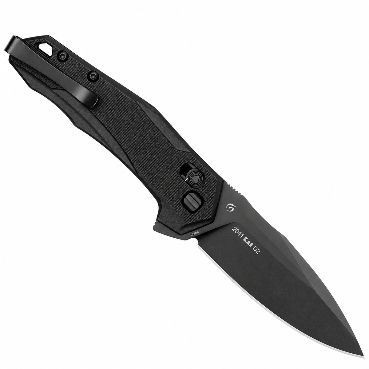 Kershaw - Monitor - 2041 | DuraLock | 3" D2 Black Oxide | Black GFN