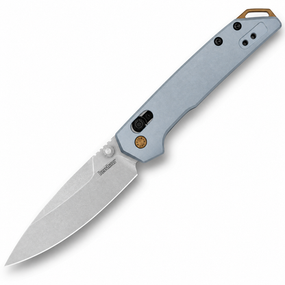 Kershaw - Mini Iridium - 2051 | 3" D2 Stonewash Blade | Ice Blue Aluminum