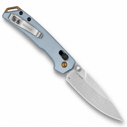 Kershaw - Mini Iridium - 2051 | 3" D2 Stonewash Blade | Ice Blue Aluminum