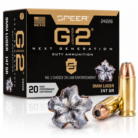 9mm Luger | Speer 24226 | 147 gr. | G2® | Gold Dot® G2® | 20 Rounds
