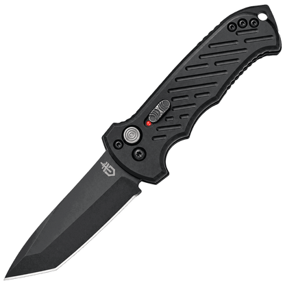 Gerber - Auto 06 - 30-001297N | Button Lock (Auto) | 3.6" CPM S30V Black | Black Aluminum