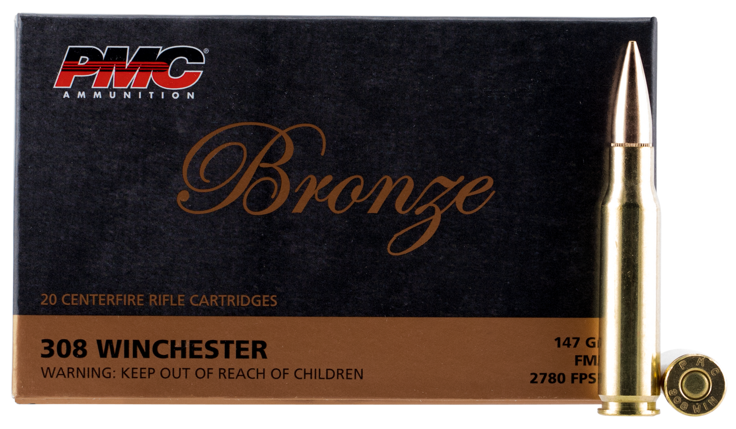 308 Win., 147 gr. FMJ, PMC 308B, 20 per Box