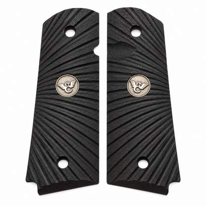 Wilson Combat 1911 Full-Size Starburst G10 Grips – Black | 351AAFS