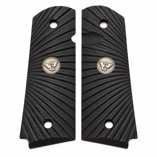 Wilson Combat 1911 Full-Size Starburst G10 Grips – Black | 351AAFS