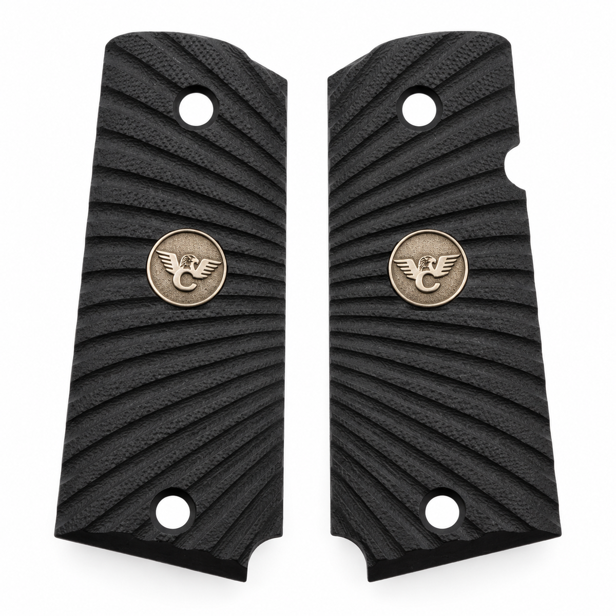 Wilson Combat 1911 Grips, Sentinel, Bevel Bottom, Slim Line Starburst, Black G10 | 351ALCP