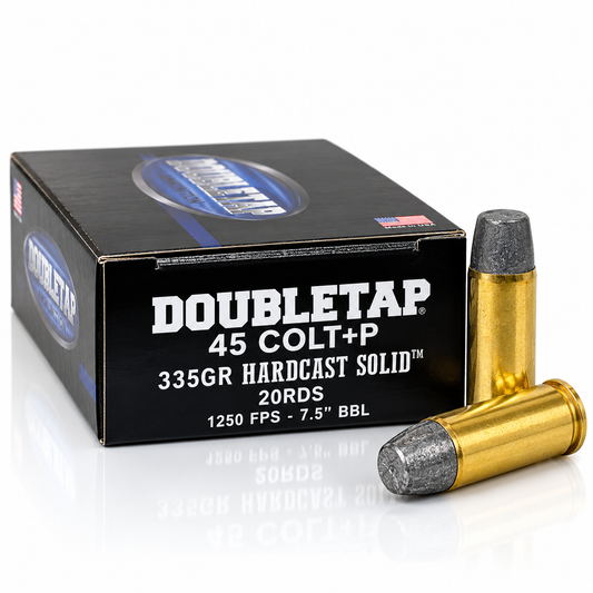 .45 Colt +P | DoubleTap 45P335HC | 335 gr. | Hardcast Solid | 20 Rounds